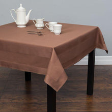 Load image into Gallery viewer, Bargain 54 in. Satin Band Square Cotton Tablecloth (2 Colors)
