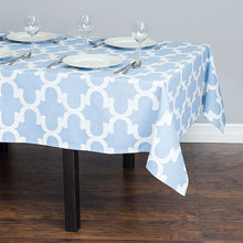 Load image into Gallery viewer, 60 X 126 in. Rectangular Trellis Cotton Tablecloth (7 colors)