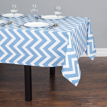 Load image into Gallery viewer, 60 x 84 in. Rectangular Chevron Cotton Tablecloth