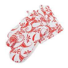Load image into Gallery viewer, Paisley Cotton Oven Mitt / Pot Holder Set 4 Pack (5 Colors)