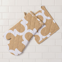Load image into Gallery viewer, Trellis Cotton Oven Mitt / Pot Holder Set 4 Pack