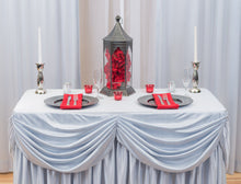 Load image into Gallery viewer, 4 ft. Drape Chiffon All-In-1 Tablecloth/Pleated Skirt (8 colors)