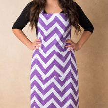 Load image into Gallery viewer, Cotton Chevron Chef Apron