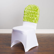 Load image into Gallery viewer, Satin Banquet Rosette Chair Cap