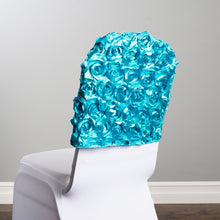 Load image into Gallery viewer, Satin Banquet Rosette Chair Cap
