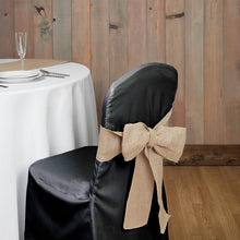 Load image into Gallery viewer, Polyester Banquet Chair Cover Black