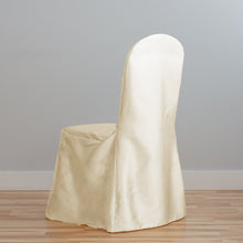 Load image into Gallery viewer, Satin Banquet Chair Cover Ivory
