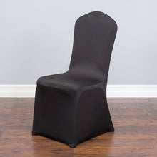 Load image into Gallery viewer, Bargain Stretch Banquet Chair Cover Black (5/Pack)
