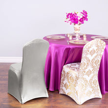 Load image into Gallery viewer, Metallic Banquet Stretch Chair Cover (2 Colors)