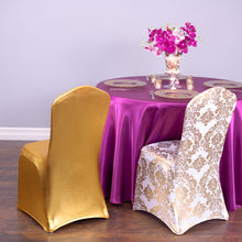 Load image into Gallery viewer, Metallic Banquet Stretch Chair Cover (2 Colors)