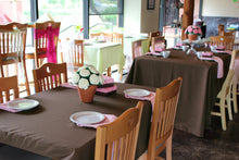 Load image into Gallery viewer, 90 X 132 in. Rectangular with Round Corners Polyester Tablecloth