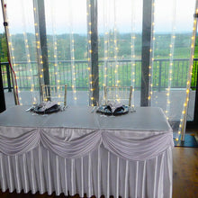 Load image into Gallery viewer, 10 ft. White Starlight Backdrop with Warm White LEDs