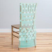 Load image into Gallery viewer, Cascading Ripples Chiavari Chair Cover (4 Colors)