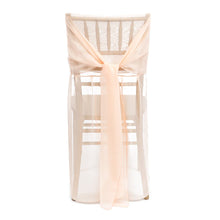 Load image into Gallery viewer, Chiffon Chiavari Chair Cover Strawberry Ice