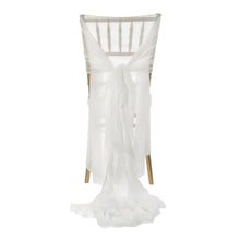 Load image into Gallery viewer, Curly Willow Chiffon Chiavari Chair Cover Copper