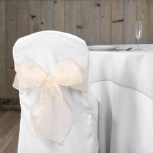 Load image into Gallery viewer, Organza Sash Ivory (10 Pack)