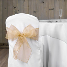 Load image into Gallery viewer, Organza Sash Beige (10 Pack)