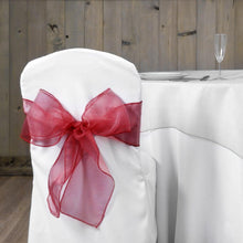Load image into Gallery viewer, Organza Sash Burgundy (10 Pack)
