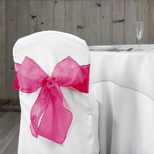 Load image into Gallery viewer, Organza Sash Fuchsia (10 Pack)