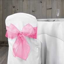 Load image into Gallery viewer, Organza Sash Pink (10 Pack)