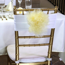 Load image into Gallery viewer, Camellia Organza Chair Sash 4/Pack (6 Colors)