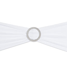 Load image into Gallery viewer, Stretch Chair Sash White With Round Buckle 5/Pack