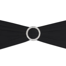 Load image into Gallery viewer, Stretch Chair Sash Black With Round Buckle