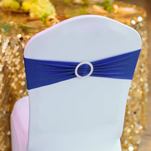 Load image into Gallery viewer, Bargain Stretch Chair Sash with Round Buckle Royal Blue (5/Pack)
