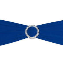 Load image into Gallery viewer, Stretch Chair Sash Royal Blue With Round Buckle