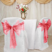 Load image into Gallery viewer, Metallic Web Mesh Chair Cover Sash/Runner 10/Pack (5 Colors)