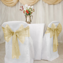 Load image into Gallery viewer, Metallic Web Mesh Chair Cover Sash/Runner 10/Pack (5 Colors)