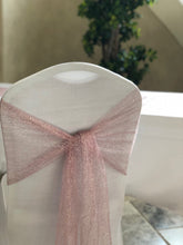 Load image into Gallery viewer, Metallic Web Mesh Chair Cover Sash/Runner 10/Pack (5 Colors)