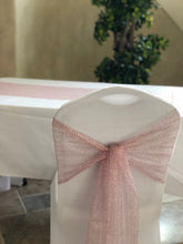 Load image into Gallery viewer, Metallic Web Mesh Chair Cover Sash/Runner 10/Pack (5 Colors)