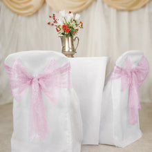 Load image into Gallery viewer, Metallic Web Mesh Chair Cover Sash/Runner 10/Pack (5 Colors)