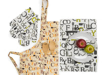 Load image into Gallery viewer, 20 X 20 in. Chef Print Cotton Napkins 4/Pack (3 Colors)