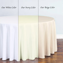 Load image into Gallery viewer, 120 In. Round Polyester Tablecloth (20 Colors)