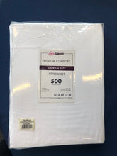 Load image into Gallery viewer, Hotel Selection 500 Thread Count Cotton White Fitted Sheet -Queen Size