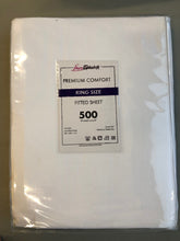 Load image into Gallery viewer, Hotel Selection 500 Thread Count Cotton White Fitted Sheet King