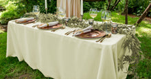 Load image into Gallery viewer, 90 X 132 in. Rectangular with Round Corners Polyester Tablecloth