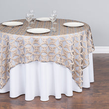 Load image into Gallery viewer, 72 in. Square Anastasia Sheer Overlay Pink