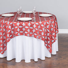 Load image into Gallery viewer, 72 in. Square Anastasia Sheer Overlay Pink