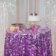 Load image into Gallery viewer, 120 in. Round Payette Sequin Tablecloth (7 Colors)