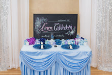 Load image into Gallery viewer, 6 ft. Drape Chiffon All-In-1 Tablecloth/Pleated Skirt (8 Colors)