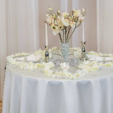 Load image into Gallery viewer, 132 in. Round Shantung Silk Tablecloth (7 Colors)