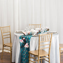 Load image into Gallery viewer, 132 in. Round Shantung Silk Tablecloth (7 Colors)