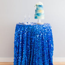 Load image into Gallery viewer, 120 in. Round Payette Sequin Tablecloth (7 Colors)
