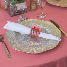 Load image into Gallery viewer, Crystal Diamond Napkin Ring 10/Pack, (8 colors)