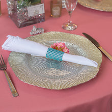 Load image into Gallery viewer, Crystal Diamond Napkin Ring 10/Pack, (8 colors)
