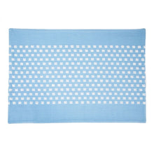 Load image into Gallery viewer, 13 X 19 in. Basketweave Stripe Cotton Placemats 4/Pack (8 Colors)