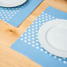 Load image into Gallery viewer, 13 X 19 in. Basketweave Stripe Cotton Placemats 4/Pack (8 Colors)